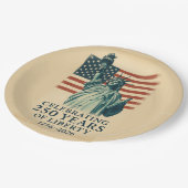 America 250 Years Liberty Patriotic Celebration ペーパープレート (アングル)