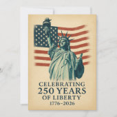 America 250 Years Liberty Patriotic Celebration 招待状 (正面)