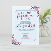 America 250 Years US Anniversary Let Freedom Ring 招待状 (スタンド正面)