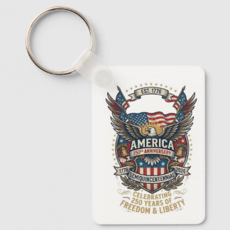 America 250th Americana 1776 Freedom Eagle USA キーホルダー