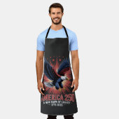 America 250th Anniversary エプロン (着用した状態)
