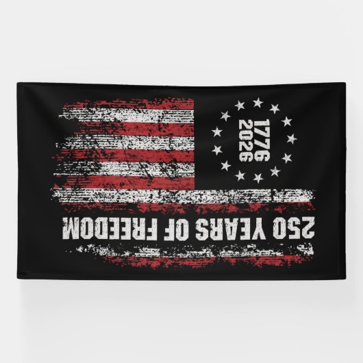 America 250th Anniversary • 1776–2026 横断幕 (横)