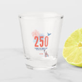 America 250th Anniversary 1776 2026 Patriotic ショットグラス (正面)
