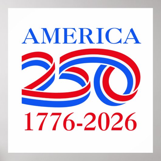 America 250th Anniversary 1776-2026 Patriotic  ポスター (正面)