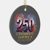 America 250th Anniversary, 1776 Semiquincentennial セラミックオーナメント (右)