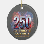 America 250th Anniversary, 1776 Semiquincentennial セラミックオーナメント (左)