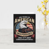 America 250th Anniversary Celebration 250 Years Am カード (黄色い花)