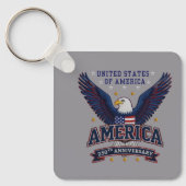 America 250th Anniversary Eagle Custom Keychain キーホルダー (正面)