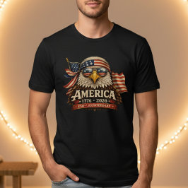 America 250th Anniversary Eagle Sunglasses Tシャツ