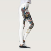 America 250th Anniversary Patriotic 1776 Freedom  レギンス (右)