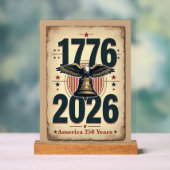 America 250th Anniversary Patriotic Historic  アクリルサイン (ニュートラル)