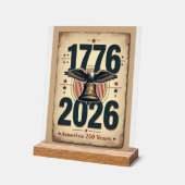 America 250th Anniversary Patriotic Historic  アクリルサイン (傾斜)