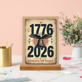 America 250th Anniversary Patriotic Historic  アクリルサイン (ウェディング)