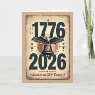 America 250th Anniversary Patriotic Historic  シーズンカード