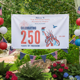 America 250th Anniversary Patriotic Welcome Banner 横断幕