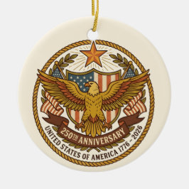 America 250th Anniversary USA 250th Ornament セラミックオーナメント
