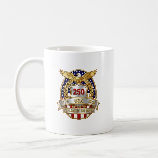 America 250th Birthday コーヒーマグカップ (左)