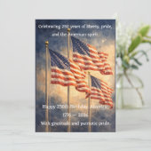 America 250th Birthday Fireworks Patriotic Card シーズンカード (スタンド正面)