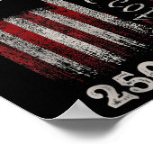 America 250th Birthday Us Flag 250 Years We The Pe ポスター (角)