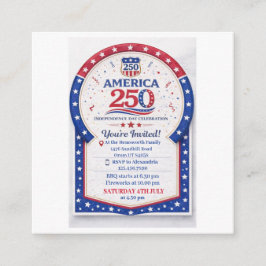 America 250th Independence Day Celebration エンクロージャーカード