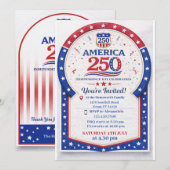 America 250th Independence Day Celebration 招待状 (正面/裏面)