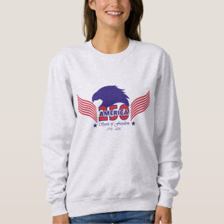 America 250th-Spirit of Freedom-Editable Back Text スウェットシャツ