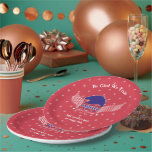 America 250th-Spirit of Freedom-Red-Editable Text ペーパープレート<br><div class="desc">The United States will celebrate its 250th anniversary of independence on July 4, 2026, and these plates are a fantastic touch to celebrate! You can edit the text: In God We Trust and the below text. This design is available on a blue and red background. Available matching paper napkins and...</div>