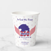 America 250th-Spirit of Freedom-White-Edit Text 紙コップ (正面)