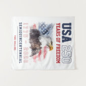America 4th of July USA 250th Anniversary Party タペストリー (正面(横))