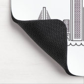 America Boston City Skyline, Boston Ma Us Skyline マウスパッド (コーナー)