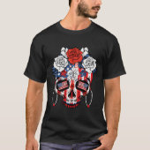 America Dia De Los Muertos Independence 4Th Of Jul Tシャツ (正面)