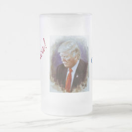 AMERICA DONALD TRUMP NOT GUILTY! 7 GLASS DESIGN  フロストグラスビールジョッキ