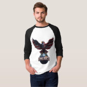 AMERICA Eagle T-Shirt – Bold Patriotic Style Tシャツ (正面フル)