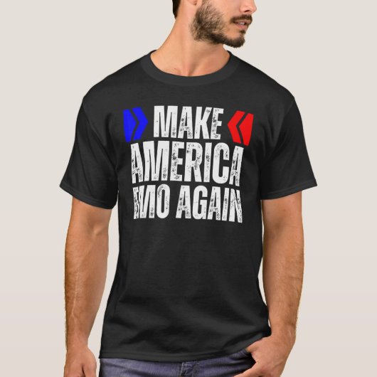AMERICA EMOを再び長老に戻すEmoフェーズをA Tシャツ (正面)
