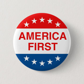 "AMERICA FIRST" 缶バッジ