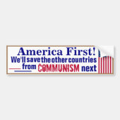 America First Bumper Sticker バンパーステッカー (正面)
