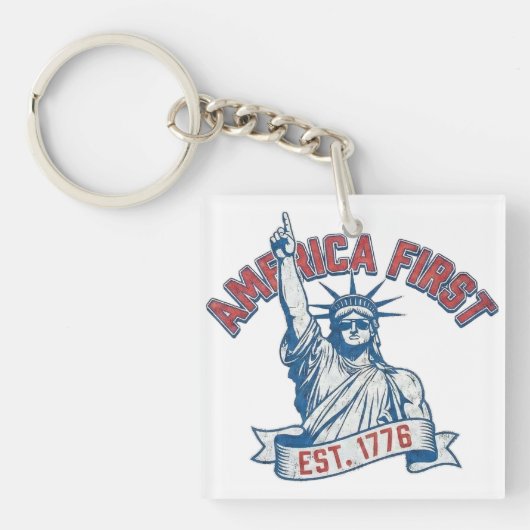 AMERICA FIRST - Est. 1776 キーホルダー (正面)