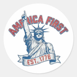 AMERICA FIRST - Est. 1776 ラウンドシール