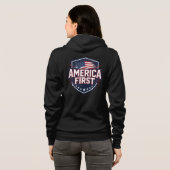America First - T-Shirt パーカ (裏面フル)