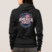 America First - T-Shirt パーカ (裏面)