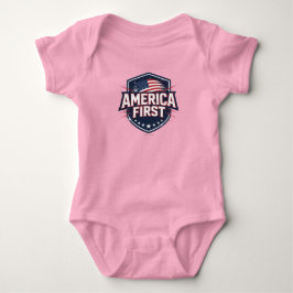 America First - T-Shirt ベビーボディスーツ