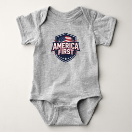 America First - T-Shirt ベビーボディスーツ