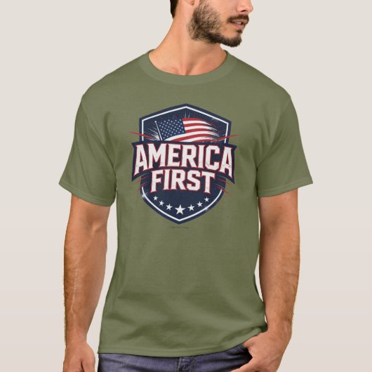 America First - T-Shirt Tシャツ (正面)