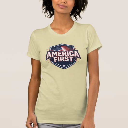 America First - T-Shirt Tシャツ (正面)