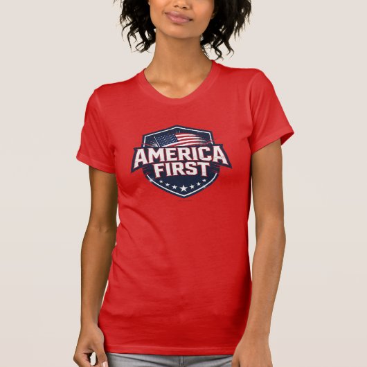 America First - T-Shirt Tシャツ (正面)