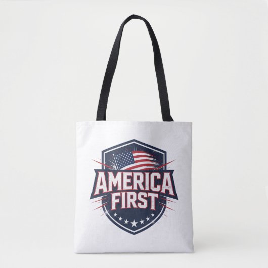 America First - Tote トートバッグ (正面)