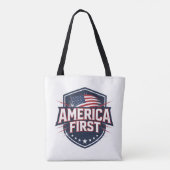 America First - Tote トートバッグ (裏面)