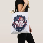 America First - Tote トートバッグ (クローズアップ)