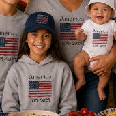 America Flag 1776 to 2026 USA 250 Birthday July 4 