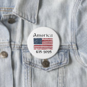 America Flag 1776 to 2026 USA 250th Anniversary  缶バッジ (インサイチュ)